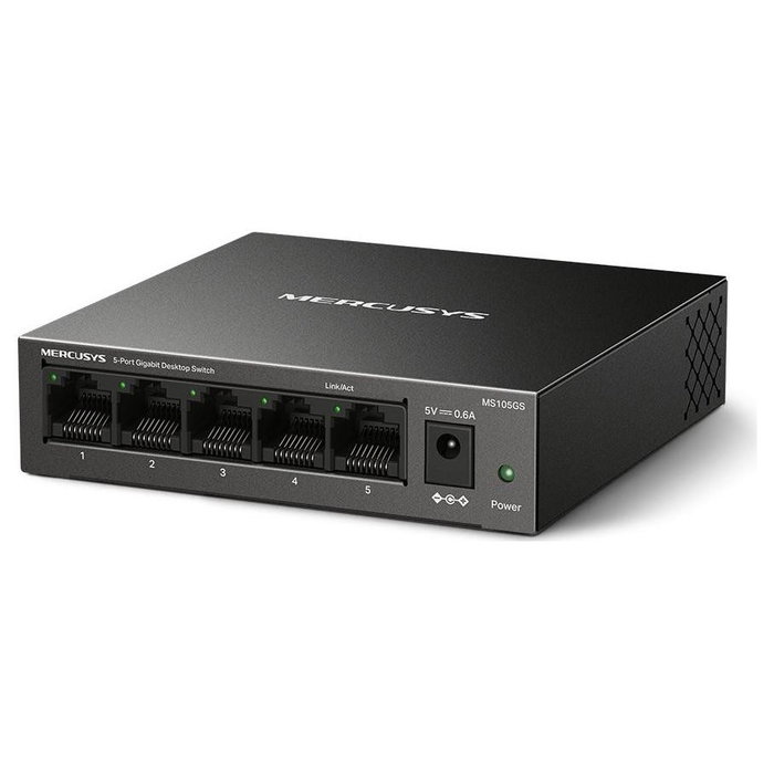 Mercusys MS105GS Switch de 5 Puertos Gigabit Ethernet Negro