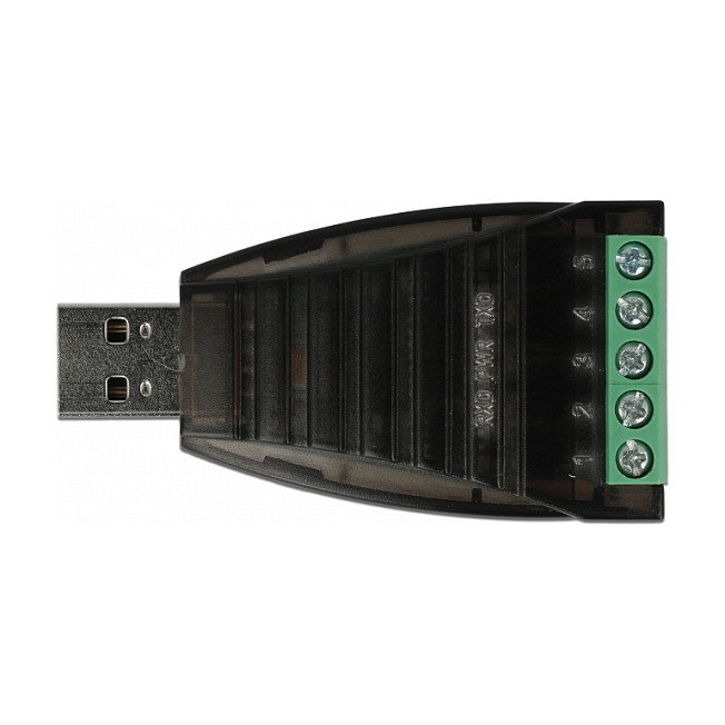 DeLOCK Convertidor USB Tipo-A a Serial RS-422/485 Terminal de Bloque con Protección de Sobretensión