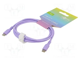 GOOBAY Cable USB 2.0 a USB C de 1,5m Violeta
