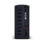 CyberPower Systems SAI/UPS VP700EILCD Torre, Línea Interactiva, 0.7 kVA/390W, Salida Senoidal, 6 Tomas C13, LCD, Protección Ethernet/Modem