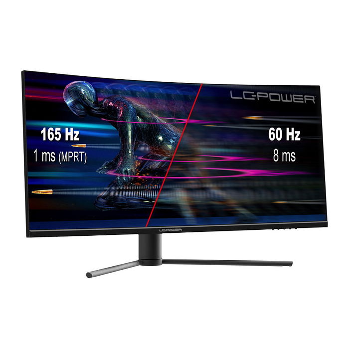 LC-Power Monitor LC-M34-UWQHD-165-C 86.4cm (34") UltraWide Quad HD 165Hz VA 4ms Negro Rojo