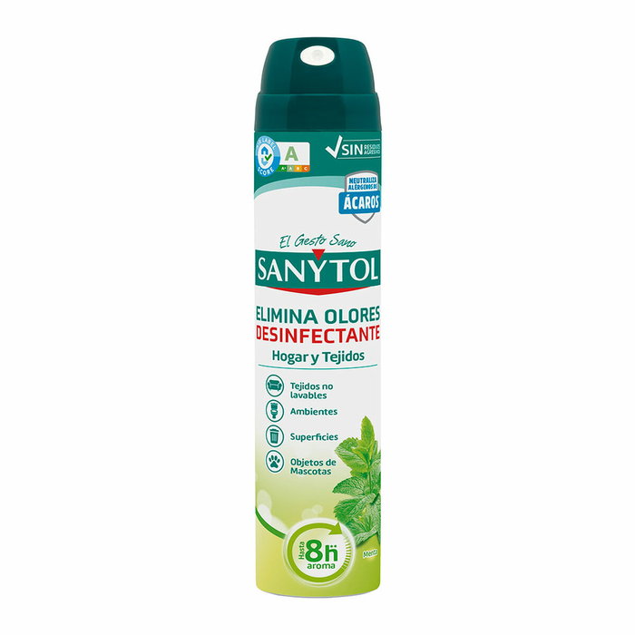 Sanytol Ambientador elimina olores desinfectante aroma menta 300 ml