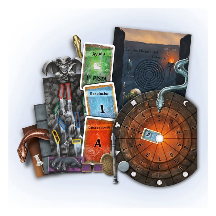 Devir El Laberinto Maldito BGEXIT19SP Juego de Escape Cooperativo para Principiantes