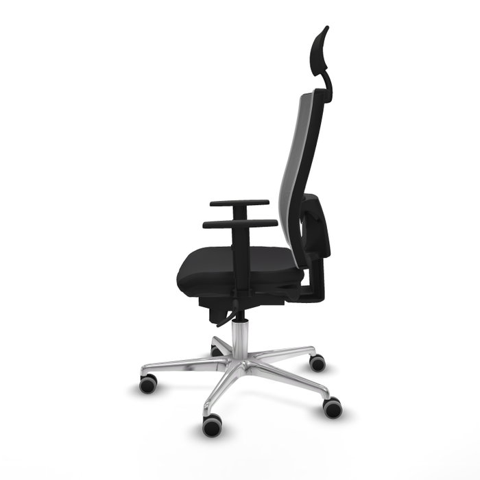 PIQUERAS Y CRESPO Silla de oficina Horna con mecanismo Sincro, Negro y Gris PIQUERAS Y CRESPO Silla de oficina Horna con mecanismo Sincro, Negro y Gris