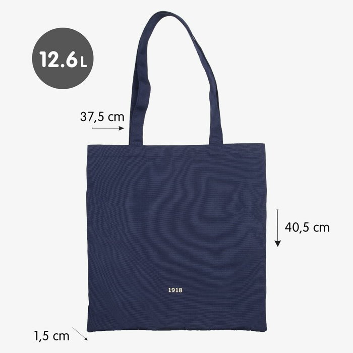 Milan Bolsa Tote Bag Serie 1918 Azul Marino Milan Bolsa Tote Bag Serie 1918 Azul Marino