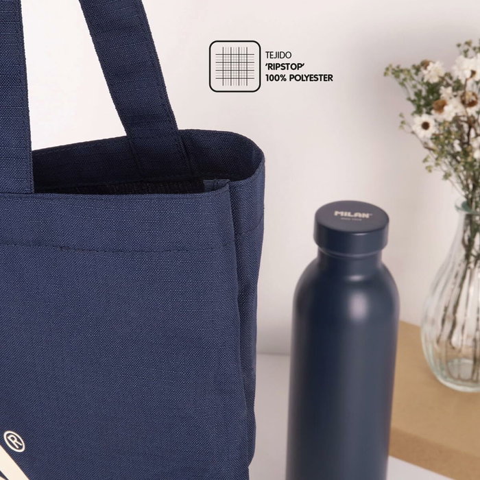 Milan Bolsa Tote Bag Serie 1918 Azul Marino Milan Bolsa Tote Bag Serie 1918 Azul Marino