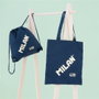 Milan Bolsa Tote Bag Serie 1918 Azul Marino