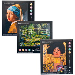 Nice Group Diamantiny Quadro Surtido 12 96710 - Actividad de Mosaico 3D con Gemas para Niños de +8 Años