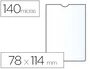 Esselte Funda Portadocumentos Plástico Transparente Cristal 140 micras Tamaño 78x114 mm