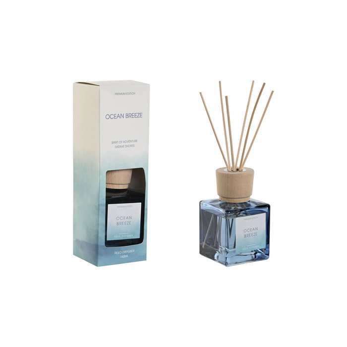 DKD Home Decor Ambientador Mikado Cristal Mediterráneo 100ml Azul DKD Home Decor Ambientador Mikado Cristal Mediterráneo 100ml Azul