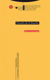 Filosofía de la filosofía, Oscar Nudler - TROTTA EDITORIAL