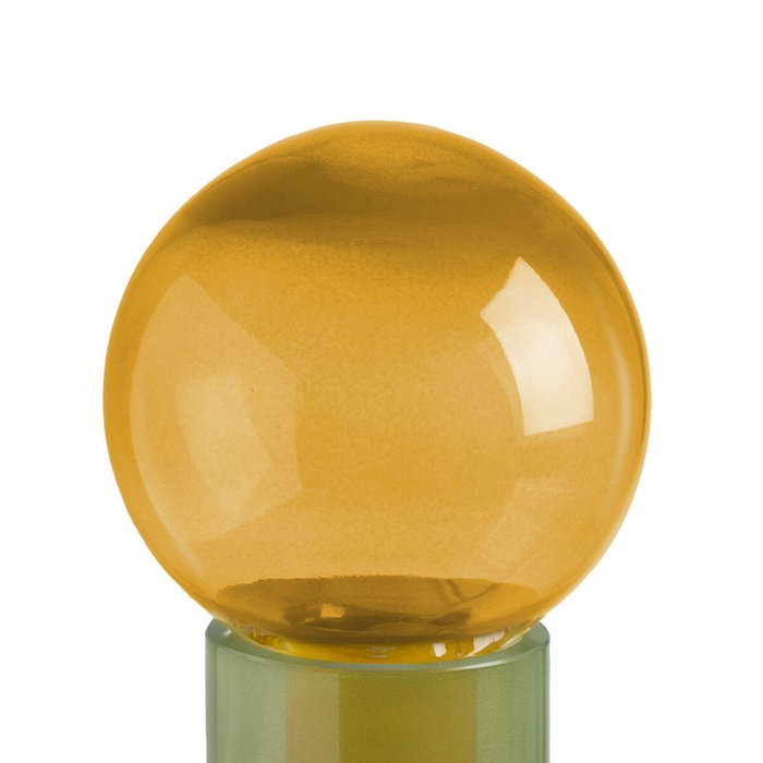 Ixia Figura Botella Verde-Amarillo de Cristal Ixia Figura Botella Verde-Amarillo de Cristal