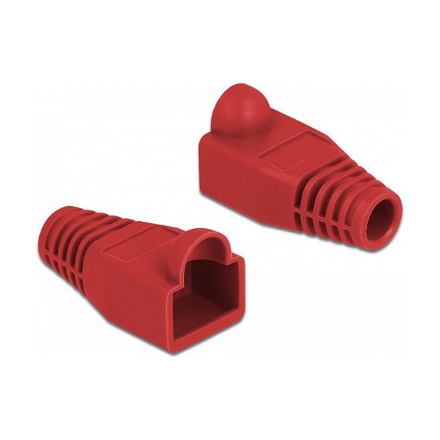 DeLOCK Alivio de tensión para conector RJ45, rojo, 20 piezas DeLOCK Alivio de tensión para conector RJ45, rojo, 20 piezas
