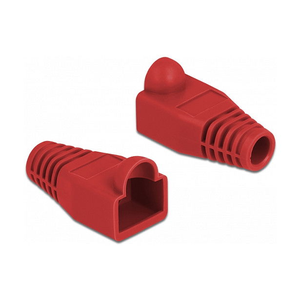 DeLOCK Knickschutztülle para RJ45, color rojo, 20 unidades