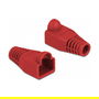 DeLOCK Knickschutztülle para RJ45, color rojo, 20 unidades