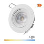 Edm Downlight Led Empotrable Redondo 5 W Luz Fría 6400 K 380 Lm Blanco Ø9 cm