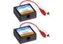 MUXLAB Balun Estéreo Cat.5 Pack 2 Piezas Extensión Señal Audio RCA Emisor-Receptor hasta 1 km