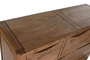 DKD Home Decor Cómoda Alpino Marrón de madera de acacia 40 x 90 x 120 cm con 7 cajones