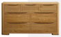 DKD Home Decor Cómoda Alpino Marrón de madera de acacia 40 x 90 x 120 cm con 7 cajones