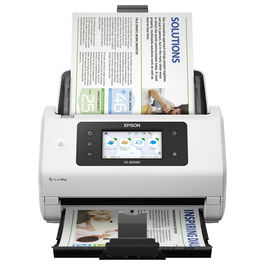 Epson WorkForce DS-800WN Escáner A4 Network y Wifi Autónomo, 50ppm/100ipm, Alimentador 100 Hojas, Compatible Open Platform