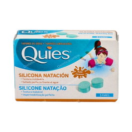 QUIES Tapones de Natación de Silicona Infantil 6ud.