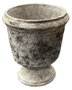DKD Home Decor Macetero de Cemento Romántico Gris y Blanco 22x29x22 cm
