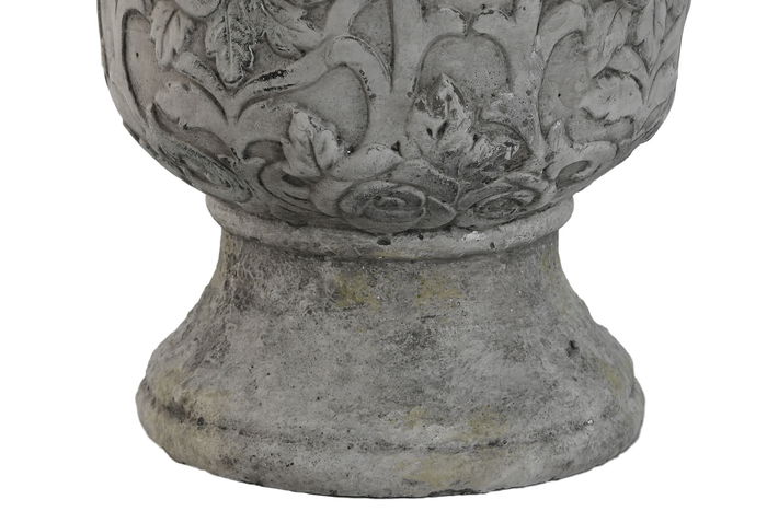 DKD Home Decor Macetero de Cemento Romántico Gris y Blanco 22x29x22 cm