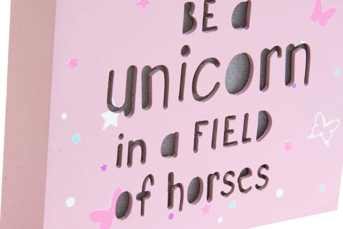 DKD Home Decor Decoración Luminosa Rosa Amarillo 4 Unidades 3.5 x 25 x 17 cm