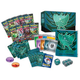 POKEMON JUEGO DE CARTAS Estuche Cartas Mascarada Crepuscular Escarlata y Purpura Pokemon Español Caja Entrenador Elite +6 años