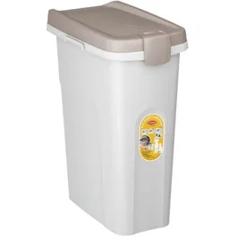 Kerbl STE8003507984516 Contenedor Comida para Mascotas Marrón/blanco 25 l