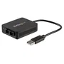 StarTech.com Adaptador Conversor USB 2.0 a Fibra Óptica SC Hembra Dúplex Multimodo