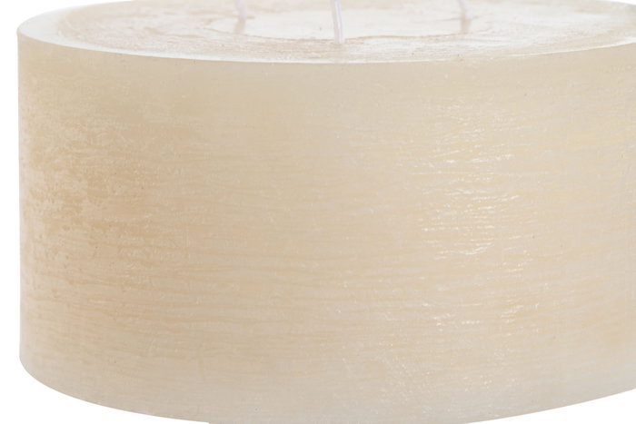 DKD Home Decor Vela de Cera de Parafina Crema 1050 g