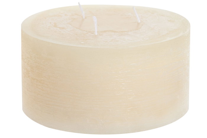 DKD Home Decor Vela de Cera de Parafina Crema 1050 g
