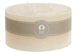 DKD Home Decor Vela de Cera de Parafina Crema 1050 g