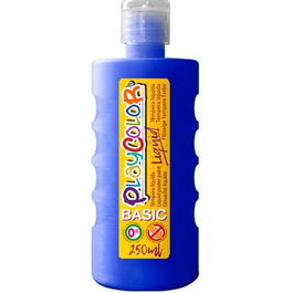 Playcolor Témpera Líquida Basic Azul Oscuro Botella 250 mL