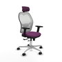 PIQUERAS Y CRESPO Silla de oficina Jorquera Morado y Blanco