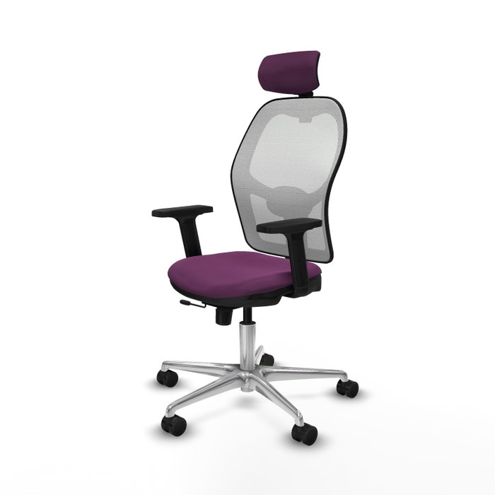 PIQUERAS Y CRESPO Silla de oficina Jorquera Morado y Blanco