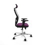 PIQUERAS Y CRESPO Silla de oficina Jorquera Morado y Blanco