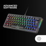 Mars Gaming MKMINIPRO Teclado Mecánico Compacto 60% RGB Switches Marrón SKN Negro