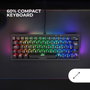 Mars Gaming MKMINIPRO Teclado Mecánico Compacto 60% RGB Switches Marrón SKN Negro