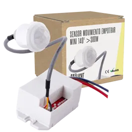 BX3 LIGHT Sensor de Movimiento Empotrar Mini 140 Grados >300W BX3-SB-BS022 para Iluminación Automática Interiores