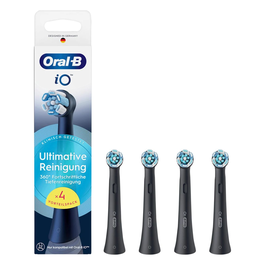 Oral-B iO Sonic Ultimative Reinigung Cabezal de Cepillo Eléctrico, Negro, Paquete de 4 - Ref. 8700216194969