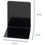 MAUL Sujetalibros 12,0 x 14,0 x 14,0 cm negro