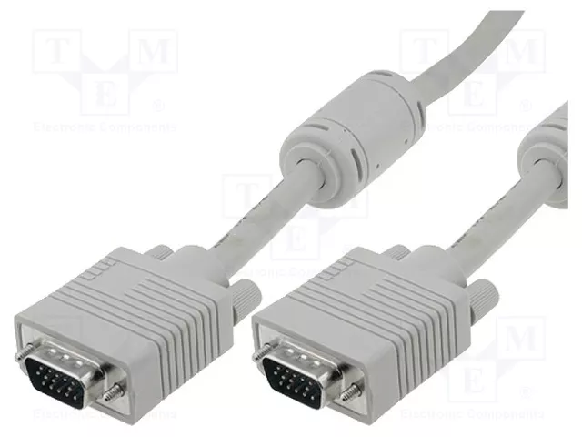 ASSMAN/DIGITUS Cable de conexión para monitor VGA HD15 M/M 10.0m con 2 ferritas ASSMAN/DIGITUS Cable de conexión para monitor VGA HD15 M/M 10.0m con 2 ferritas