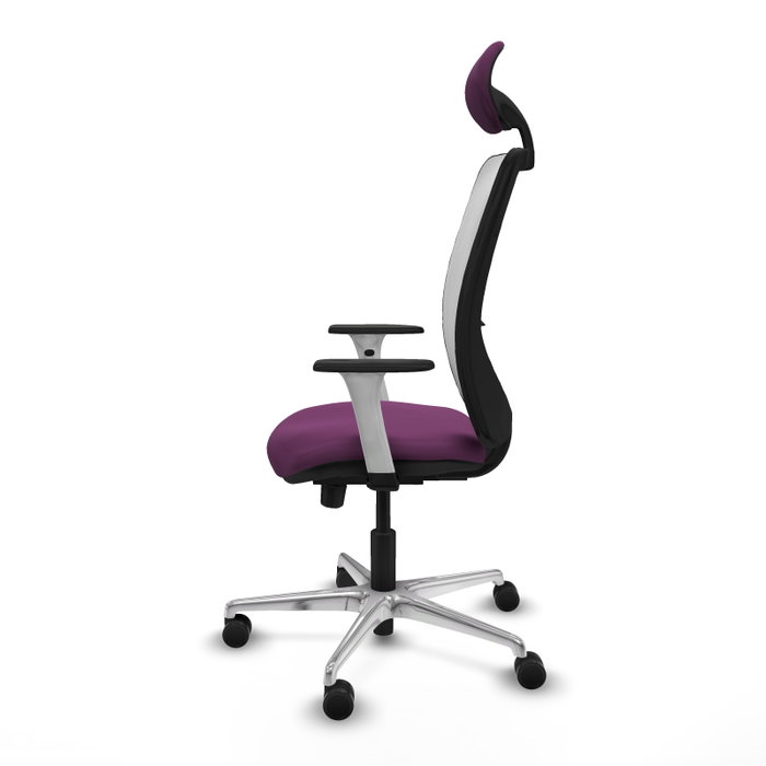 PIQUERAS Y CRESPO Silla de oficina Zulema Morado y Blanco