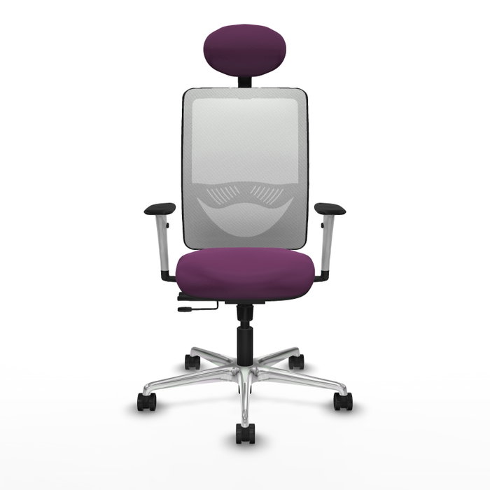 PIQUERAS Y CRESPO Silla de oficina Zulema Morado y Blanco