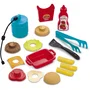 Ecoiffier - 4665 - Juego de Barbacoa de Gas Infantil para Cocinar Hamburguesa con Patatas Fritas y Accesorios - Garantía Francia