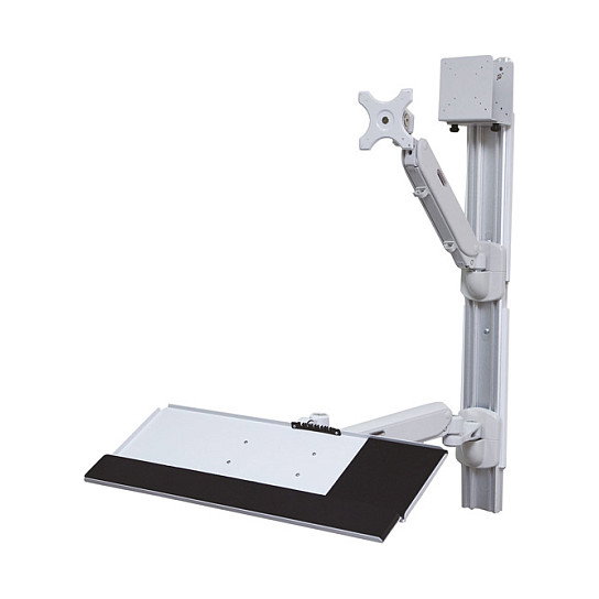 VALUE Estación de trabajo de montaje en pared con pistón neumático, capacidad 10 kg VALUE Estación de trabajo de montaje en pared con pistón neumático, capacidad 10 kg