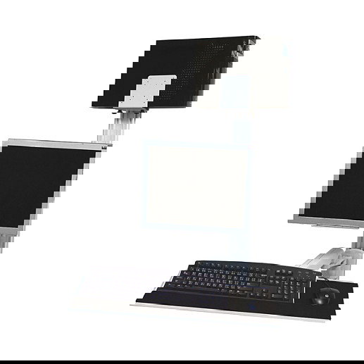 VALUE Estación de trabajo de montaje en pared con pistón neumático, capacidad 10 kg VALUE Estación de trabajo de montaje en pared con pistón neumático, capacidad 10 kg