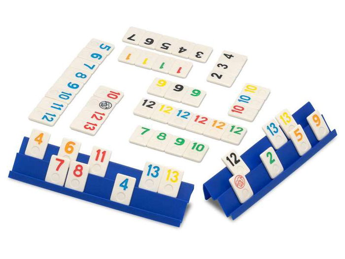 Cayro - Juego Rummiclasic de Mesa en Caja de Metal para 6 Jugadores (30,5x30,5x9 cm) - Idioma: Español, Inglés, Francés, Alemán, Italiano, Portugués, Neerlandés